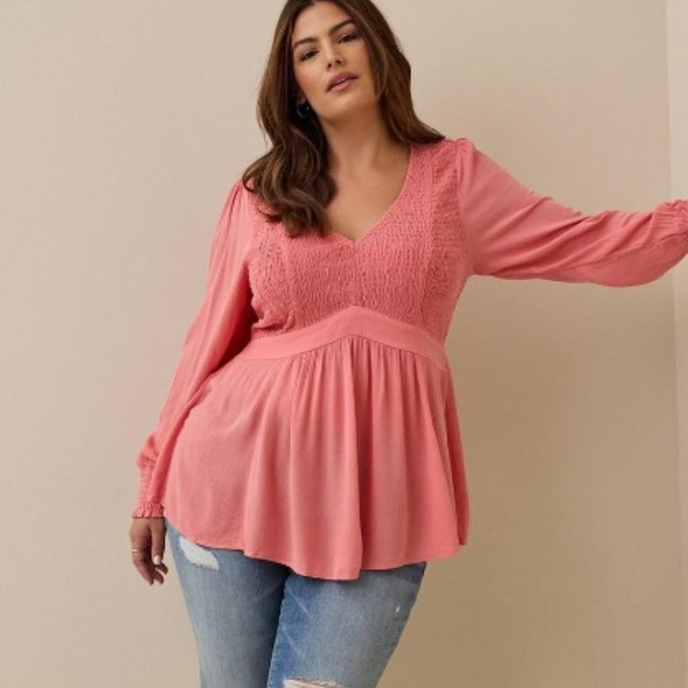NWT Torrid Babydoll Top